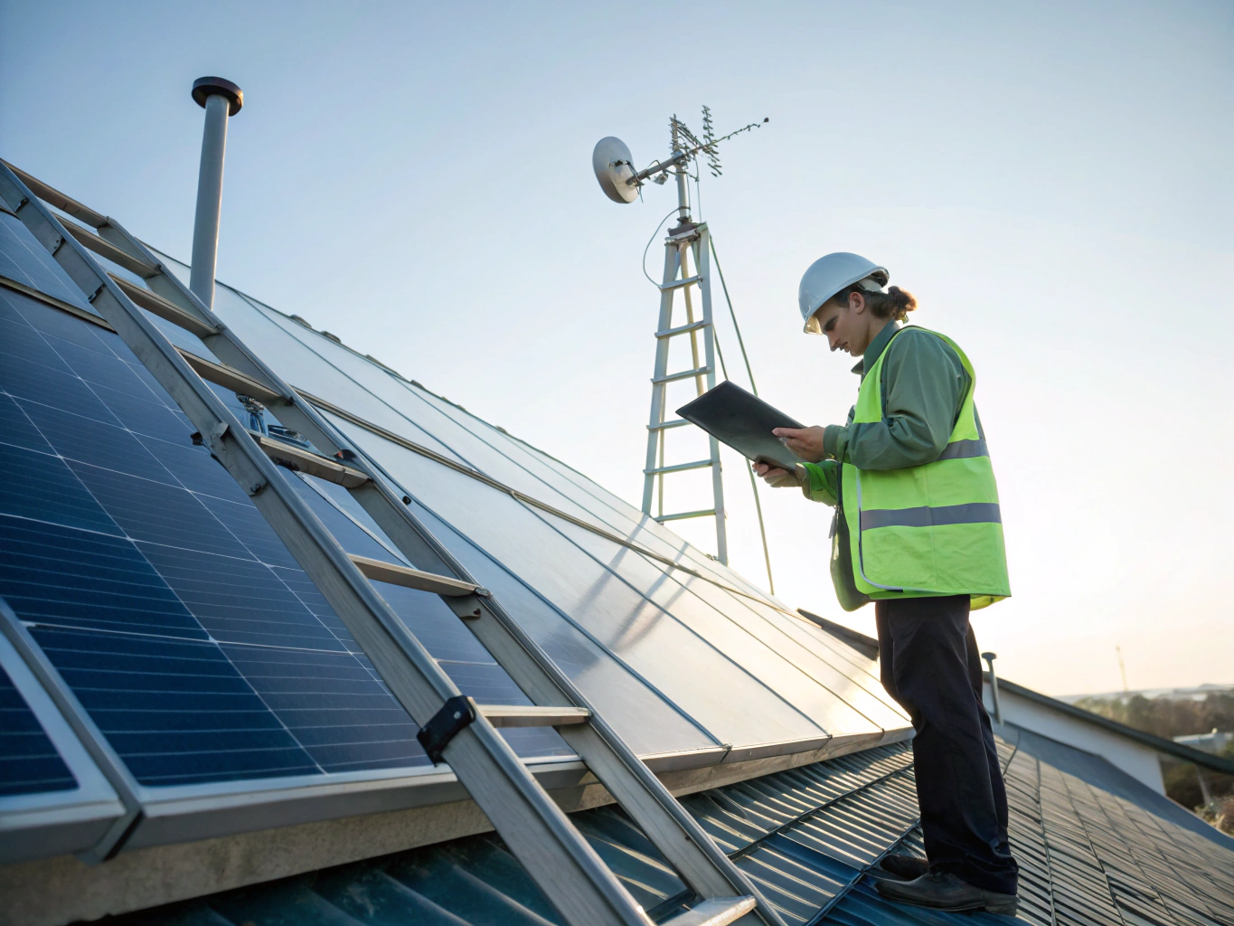 Batteria Litio Fotovoltaico: Quando Conviene Installarla? | Nova Installazione Verifica tecnica e collaudo dell'inverter fotovoltaico su tetto residenziale